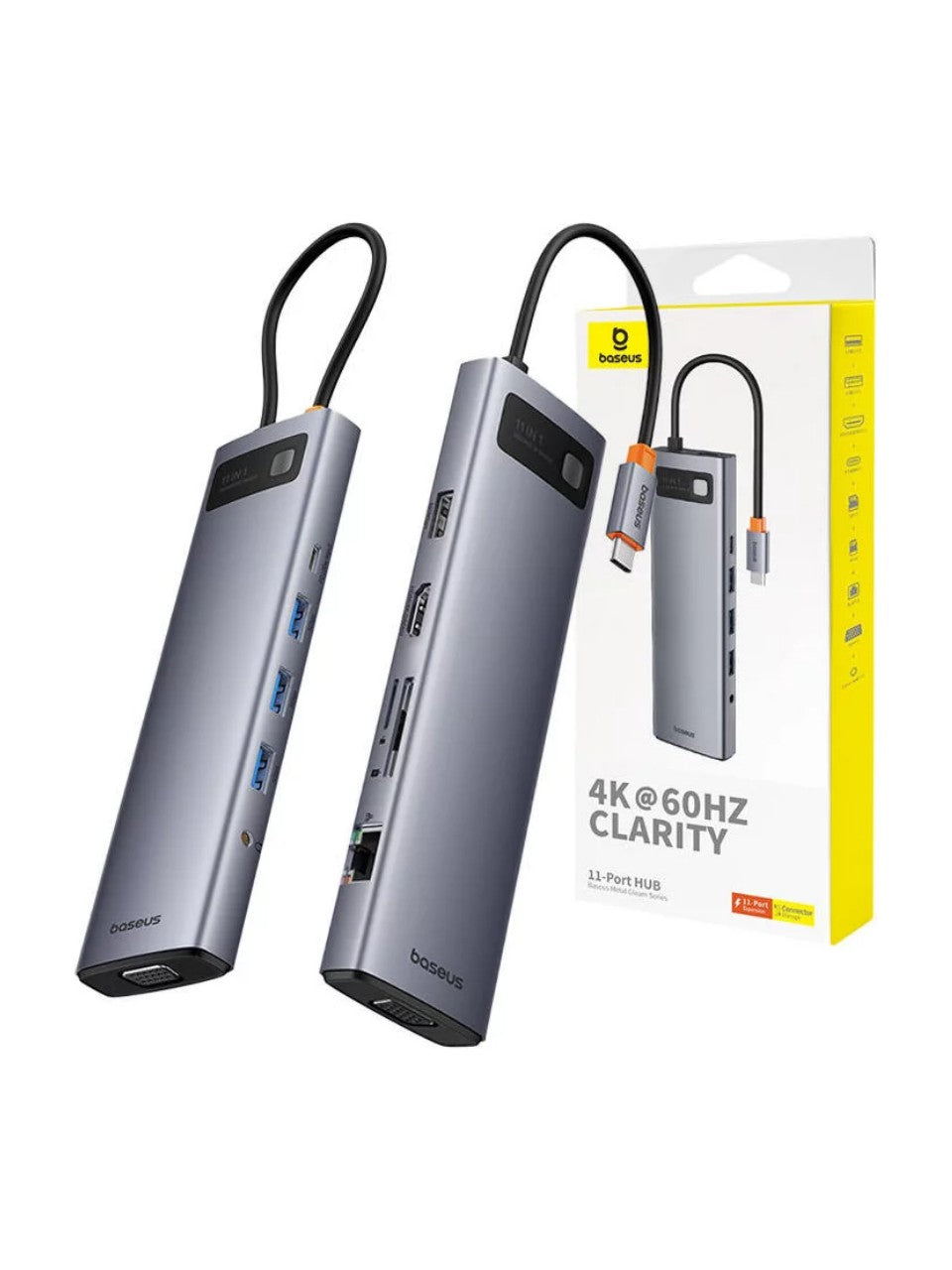 Baseus Starjoy 11 In 1 Type-C Çoklayıcı Hub Hdmı, Vga, Usb,