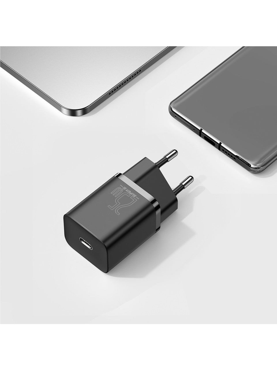 Baseus SuperSi – 25W Hızlı Şarj Adaptörü + Type-C to Type-C