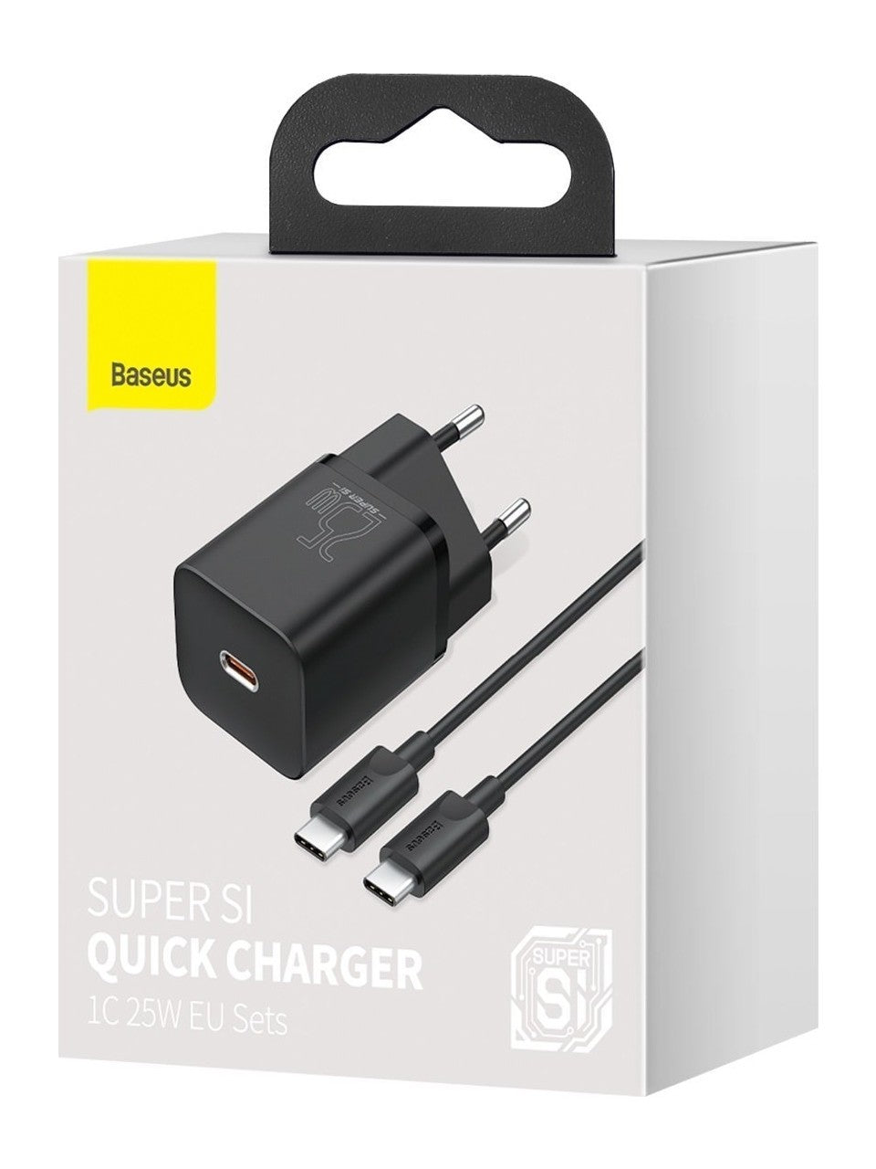 Baseus SuperSi – 25W Hızlı Şarj Adaptörü + Type-C to Type-C