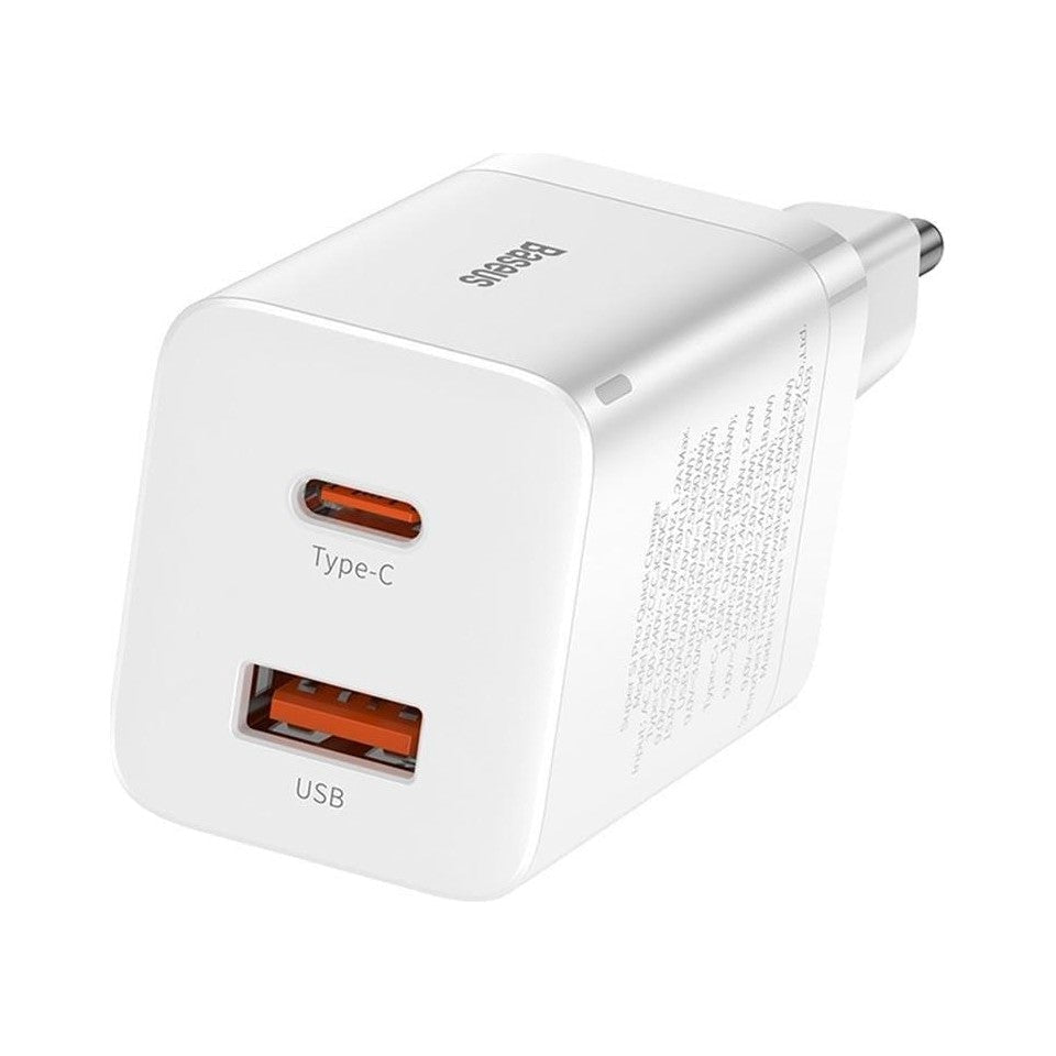 Baseus Super Si Pro 30W Hızlı Şarj Type-C + USB Adaptör