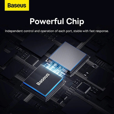 Baseus UltraJoy 4-in-1 USB-C Hub – 3x USB 3.0, Gigabit Ethernet RJ45, 5Gbps