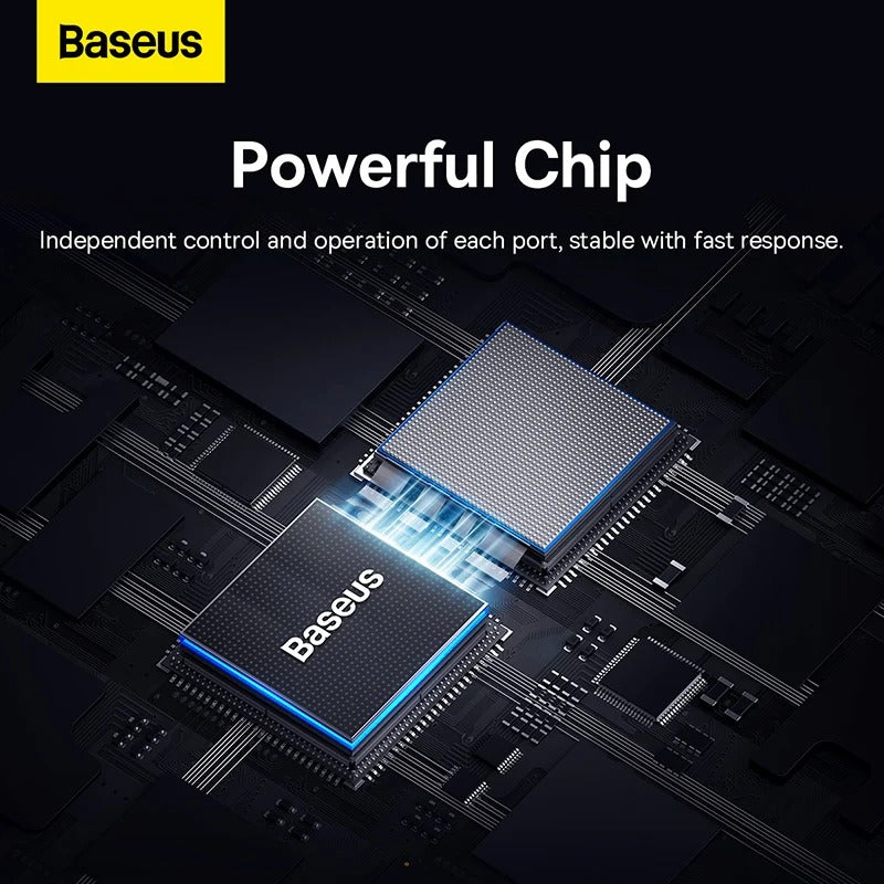 Baseus UltraJoy 4-in-1 USB-C Hub – 3x USB 3.0, Gigabit Ethernet RJ45, 5Gbps