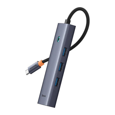 Baseus UltraJoy 4-in-1 USB-C Hub – 3x USB 3.0, Gigabit Ethernet RJ45, 5Gbps