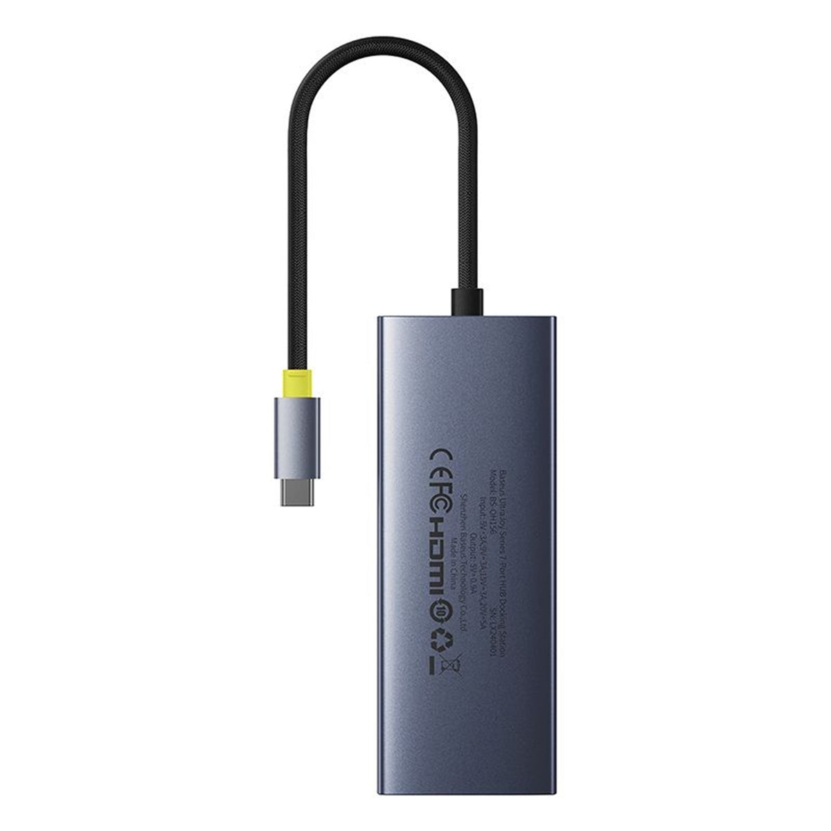 Baseus UltraJoy 7-in-1 USB-C Hub – 4K 60Hz HDMI, 100W PD, 10Gbps, Gigabit Ethernet