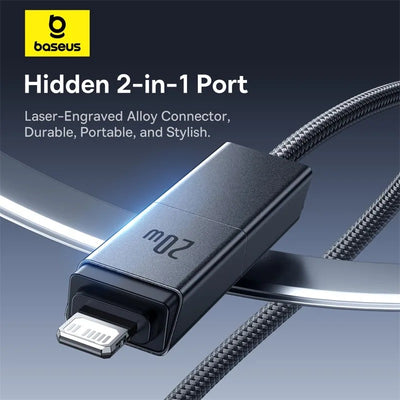 Baseus Versatile 4'ü 1 Arada 60W Hızlı Şarj Kablosu 1M – USB-A/Type-C to Type-C/Lightning