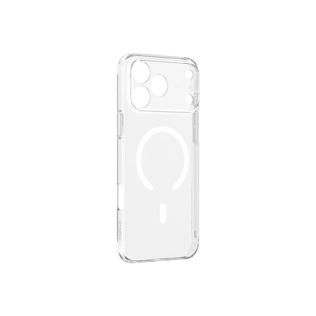 Crystal Ince Manyetik Lens Korumalı iPhone 17 Pro Max Telefon Kılıfı - Şeffaf