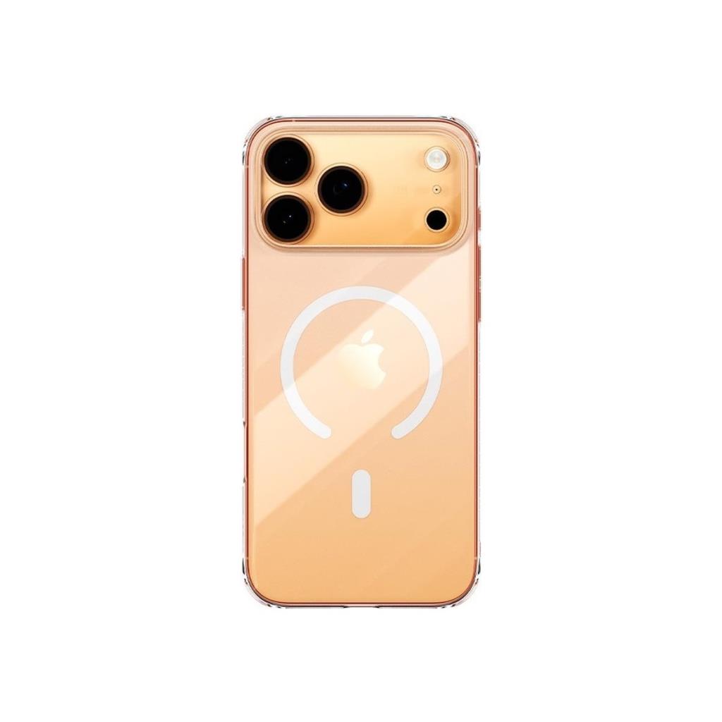 Crystal Ince Manyetik Lens Korumalı iPhone 17 Pro Max Telefon Kılıfı - Şeffaf