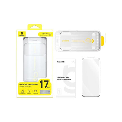 Baseus Crystalline Hd Iphone 17 Pro Temperli Cam Ekran Koruyucu