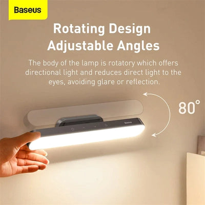 Baseus 1800mAh Şarjlı Manyetik LED Masa ve Dolap Lambası Kademesiz Parlaklık Ayarlı 4000K - DGXC-C0G