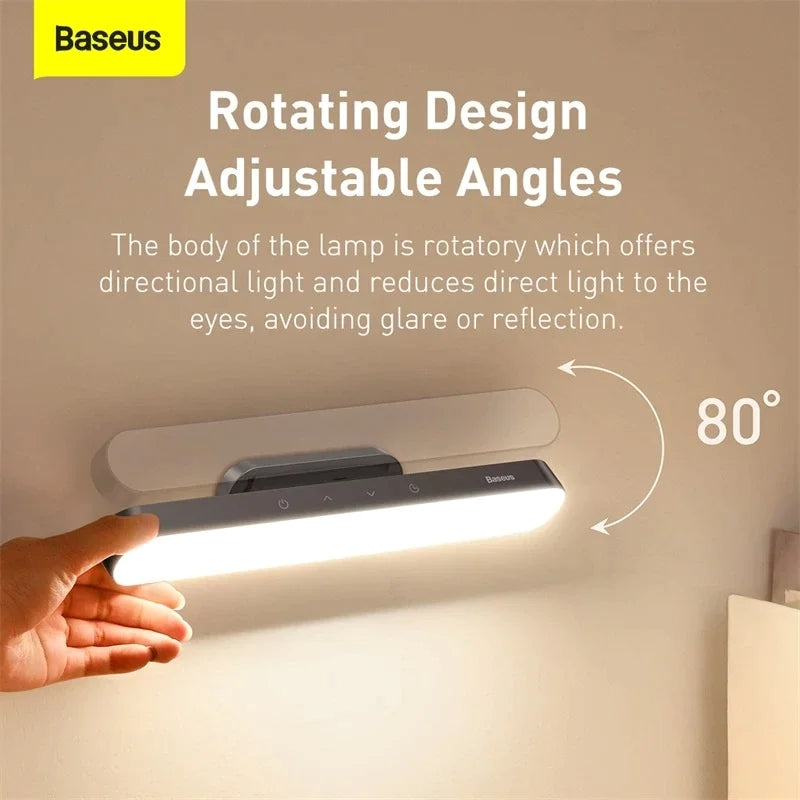 Baseus 1800mAh Şarjlı Manyetik LED Masa ve Dolap Lambası Kademesiz Parlaklık Ayarlı 4000K - DGXC-C0G