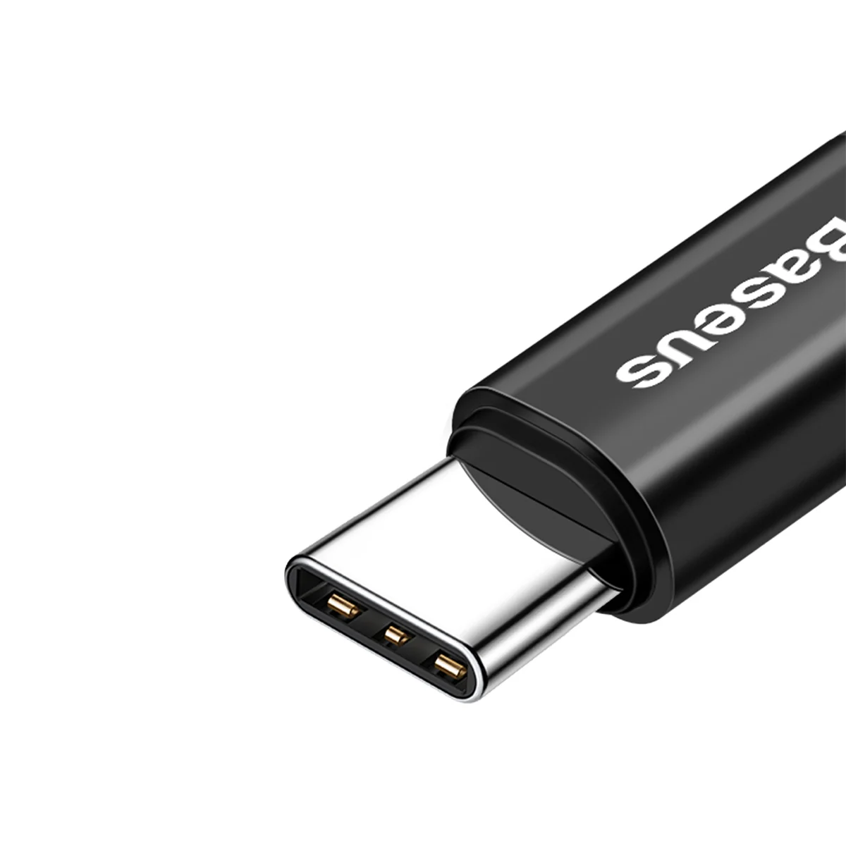 Baseus Fish Eye USB-A to Type-C 2A Yaylı Örgülü Şarj ve 480 Mbps Veri Aktarım Kablosu Siyah
