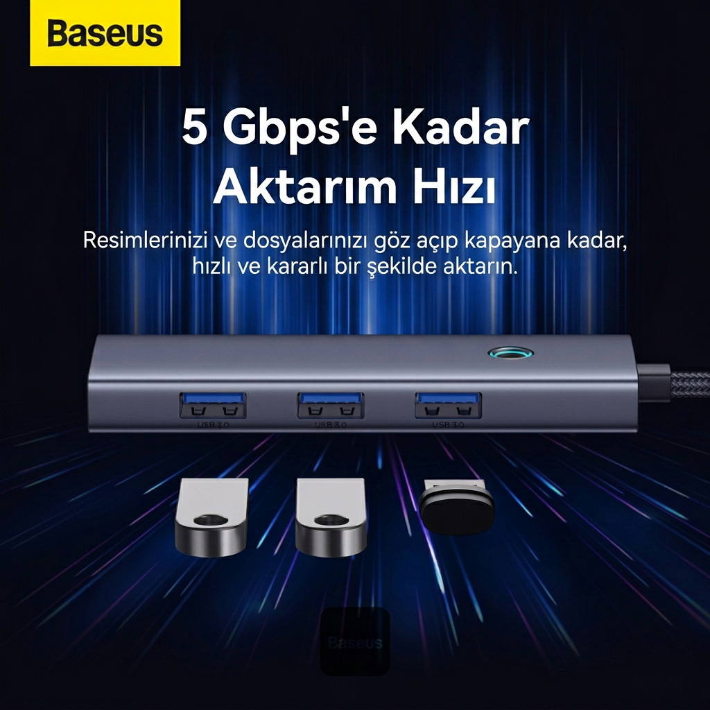 Baseus UltraJoy Series 4-in-1 USB-C Hub To USB 3.2