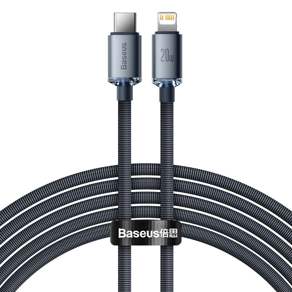 Baseus Crystal Shine 20W Type-C to Lightning Hızlı Şarj Kablosu – 2 Metre