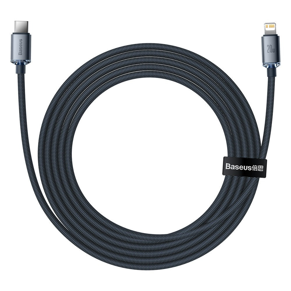 Baseus Crystal Shine 20W Type-C to Lightning Hızlı Şarj Kablosu – 2 Metre