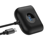 Baseus Square Round 4-in-1 USB Hub – 1x USB 3.0 + 3x USB 2.0, 5Gbps, 1 Metre