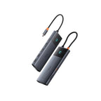 Baseus Metal Gleam Series II 10-in-1 USB-C Hub – Çift HDMI 4K, 100W PD, 10Gbps, Gigabit Ethernet