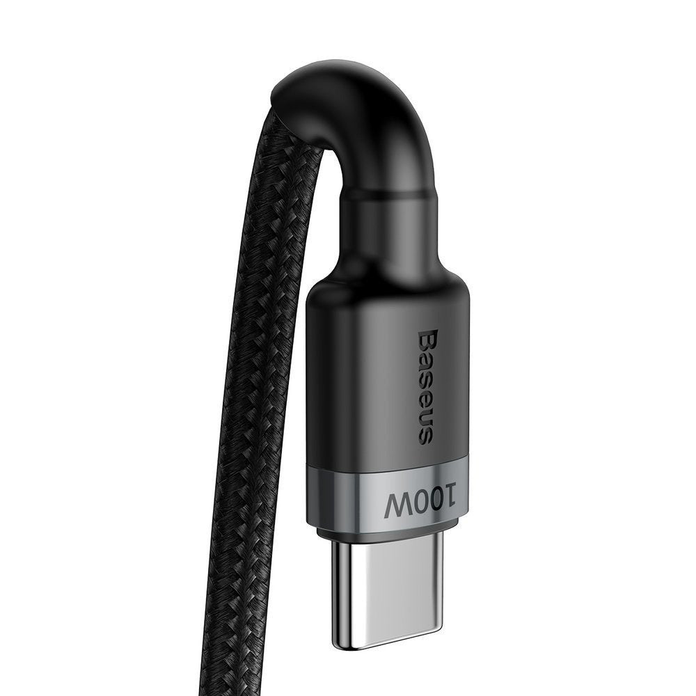 Baseus Cafule Type-C to Type-C 100W PD Hızlı Şarj Kablosu 2M – 5A, 480Mbps, Siyah