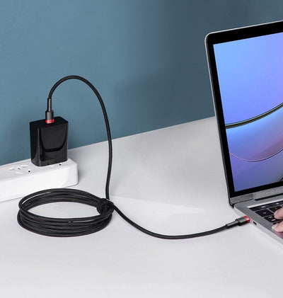 Baseus Cafule Type-C to Type-C 100W PD Hızlı Şarj Kablosu 2M – 5A, 480Mbps, Siyah