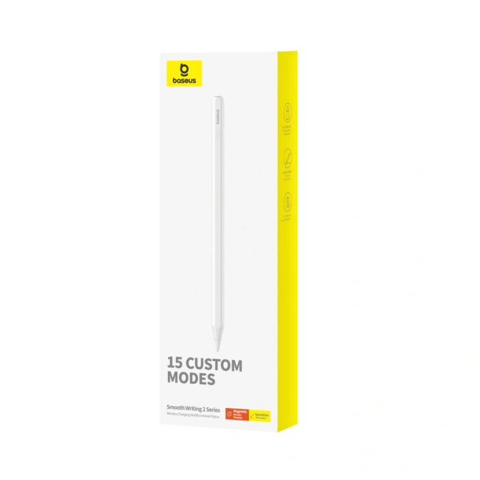 Baseus Smooth Writing 2 iPad Uyumlu Kablosuz Şarjlı Stylus Kalem – Eğim Algılama, 15 Özelleştirilebilir İşlev, 130mAh