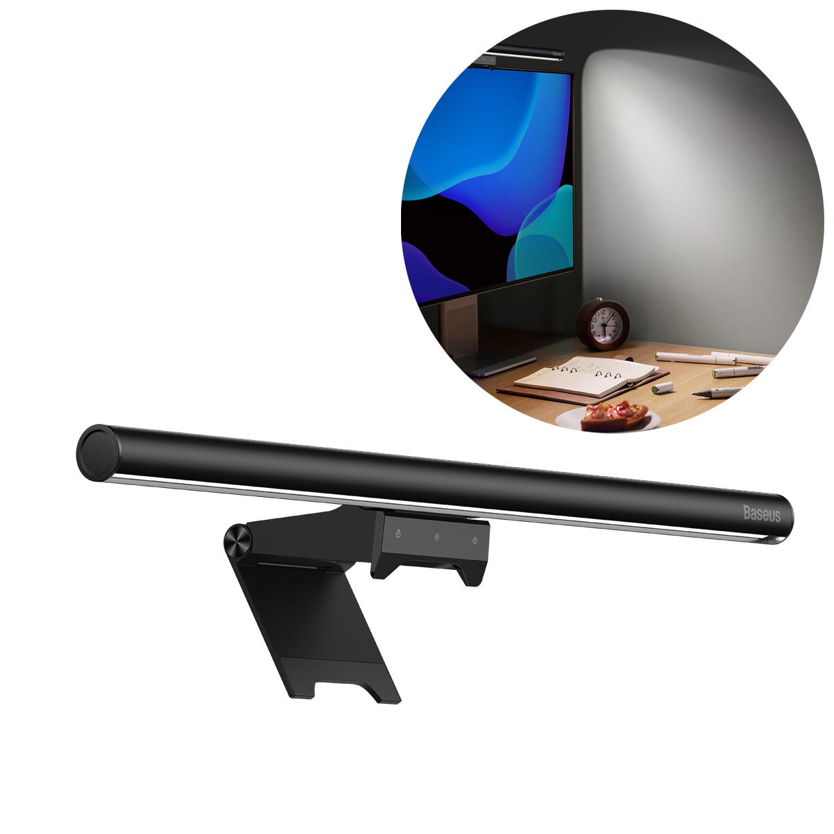 Baseus i-Wok 2 USB Asimetrik Masa Lambası – Göz Koruma LED, Monitör Aydınlatma