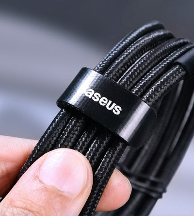Baseus Cafule Type-C to Type-C 100W PD Hızlı Şarj Kablosu 2M – 5A, 480Mbps, Siyah