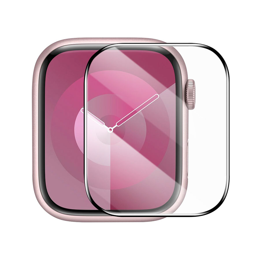 Baseus NanoCrystal Apple Watch Series 7 / 8 / 9 41mm - 45mm Tam Kaplama Ekran Koruyucu Film