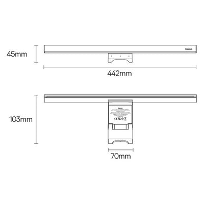 Baseus i-Wok 2 USB Asimetrik Masa Lambası – Göz Koruma LED, Monitör Aydınlatma