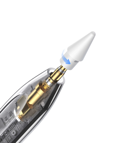 Baseus Smooth Writing 2 iPad Uyumlu Tablet Kalemi – Kablosuz ve USB-C Çift Şarj, Avuç İçi Engelleme, Eğim Algılama, 130 mAh