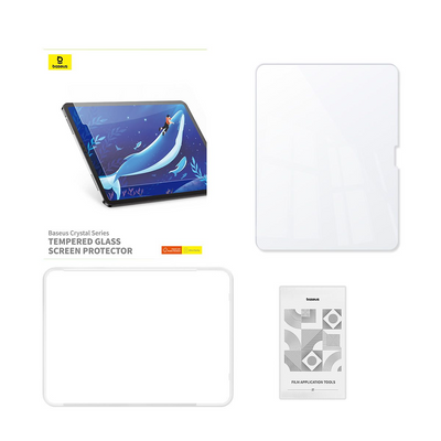 Baseus Baseus Crystal Series iPad Air 11″ M2 2024 / M3 2025 Mavi Işık Filtreli Temperli Cam Ekran Koruyucu