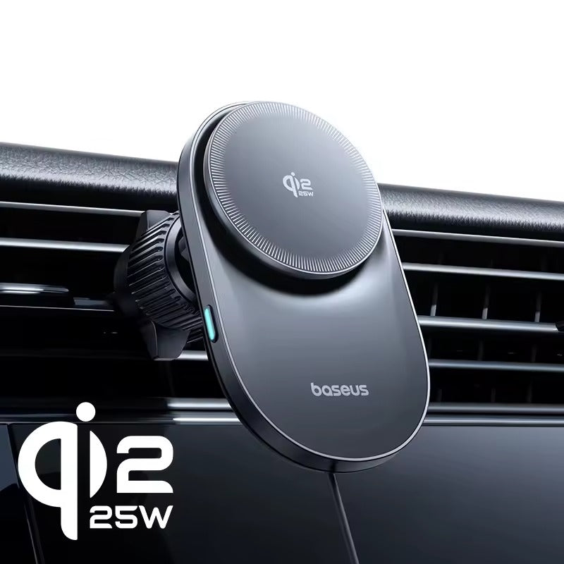 Baseus PrimeTrip VC2 Pro Qi2.2 25W Aktif Soğutmalı Manyetik Kablosuz Şarjlı Araç Telefon Tutucu