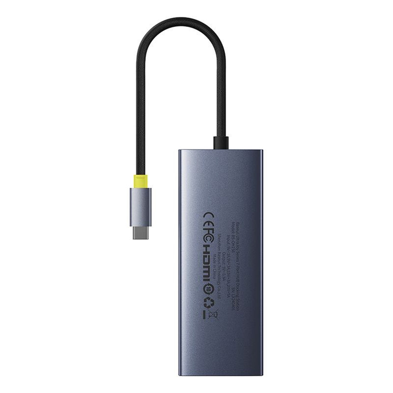 Baseus UltraJoy 7-in-1 USB-C Hub – 4K 60Hz HDMI, 100W PD, 10Gbps, Gigabit Ethernet