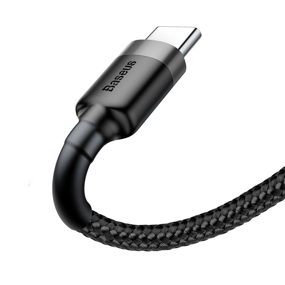 Baseus Cafule Series 2 Metre USB-A to Type-C Hızlı Şarj ve Data Kablosu 480Mbps Örgülü