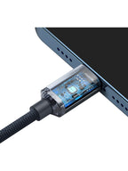 Baseus Crystal Shine 20W Type-C to Lightning Şarj Kablosu 120cm - Siyah
