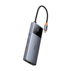 Baseus Metal Gleam Series II 6-in-1 USB-C Hub – 4K 60Hz HDMI, 100W PD, 10Gbps, Gigabit Ethernet