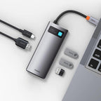 Baseus StarJoy 5-in-1 USB-C Hub Adaptör – 3x USB 3.0, 4K HDMI, 100W PD