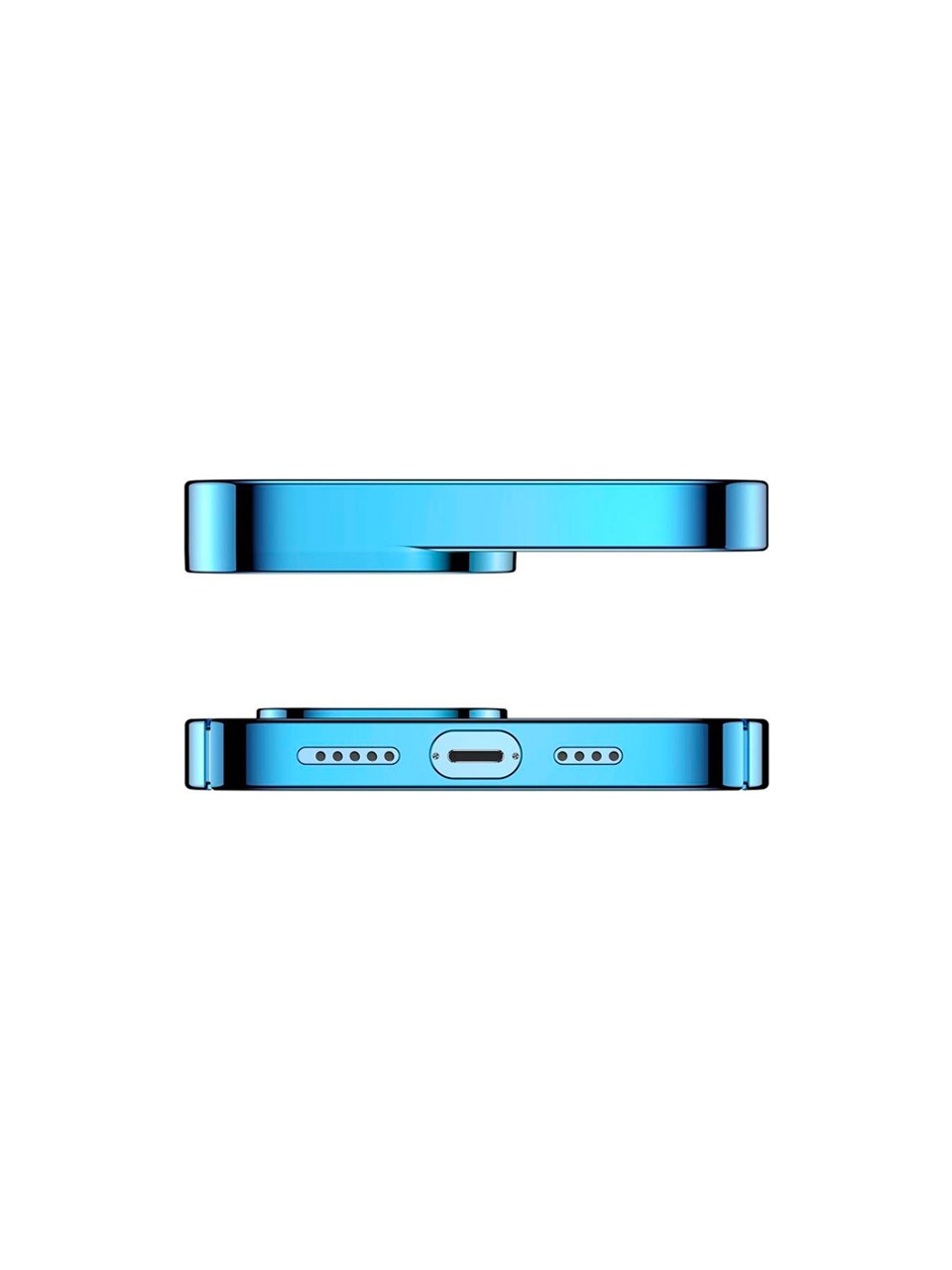 Baseus Glitter iPhone 13 6.1inç Kılıf Renkli Kenar Şeffaf