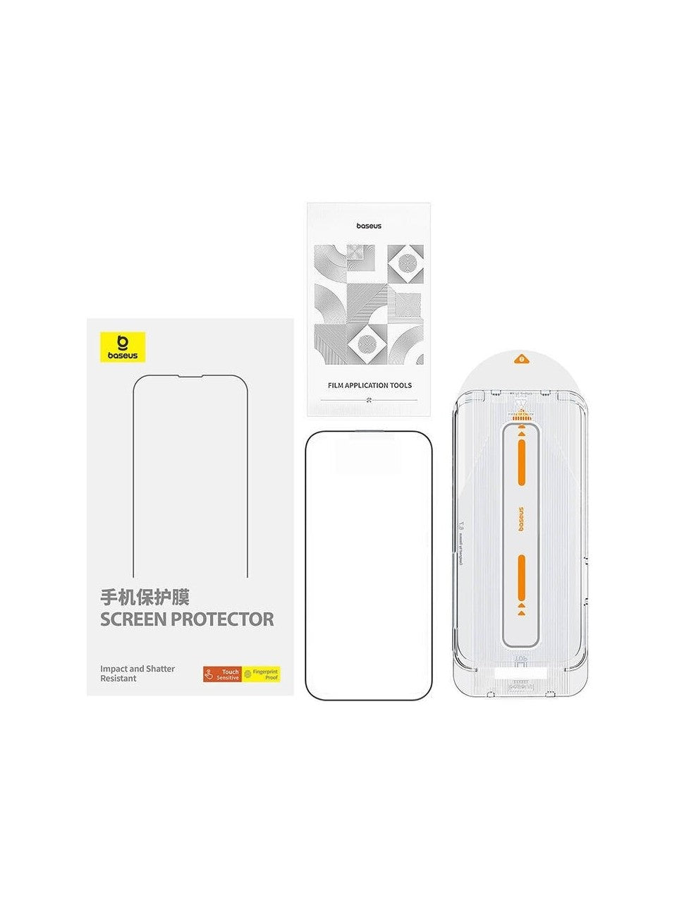 Baseus iPhone 15 Pro Max Kaplamalı Parmak Izi Bırakmayan Hd