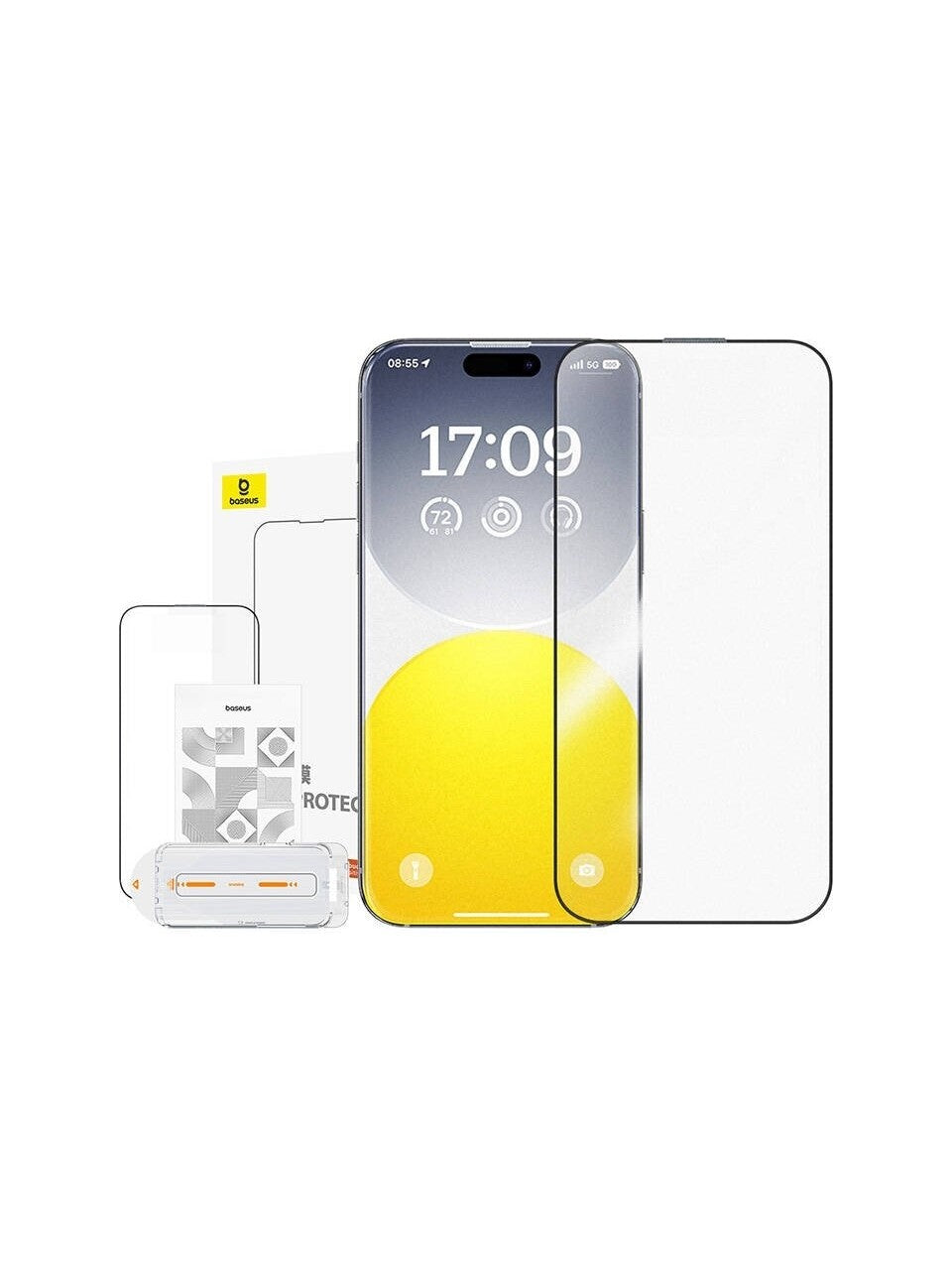 Baseus iPhone 15 Pro Max Kaplamalı Parmak Izi Bırakmayan Hd