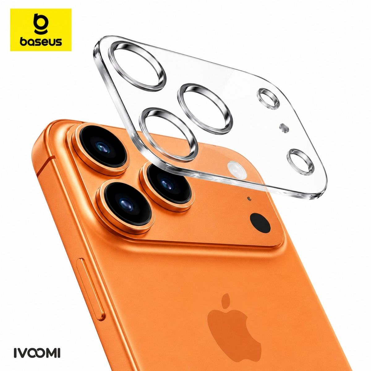 iPhone 17 Uyumlu Full-Frame Crystal HD Kamera Lens Koruyucu 2'li Paket