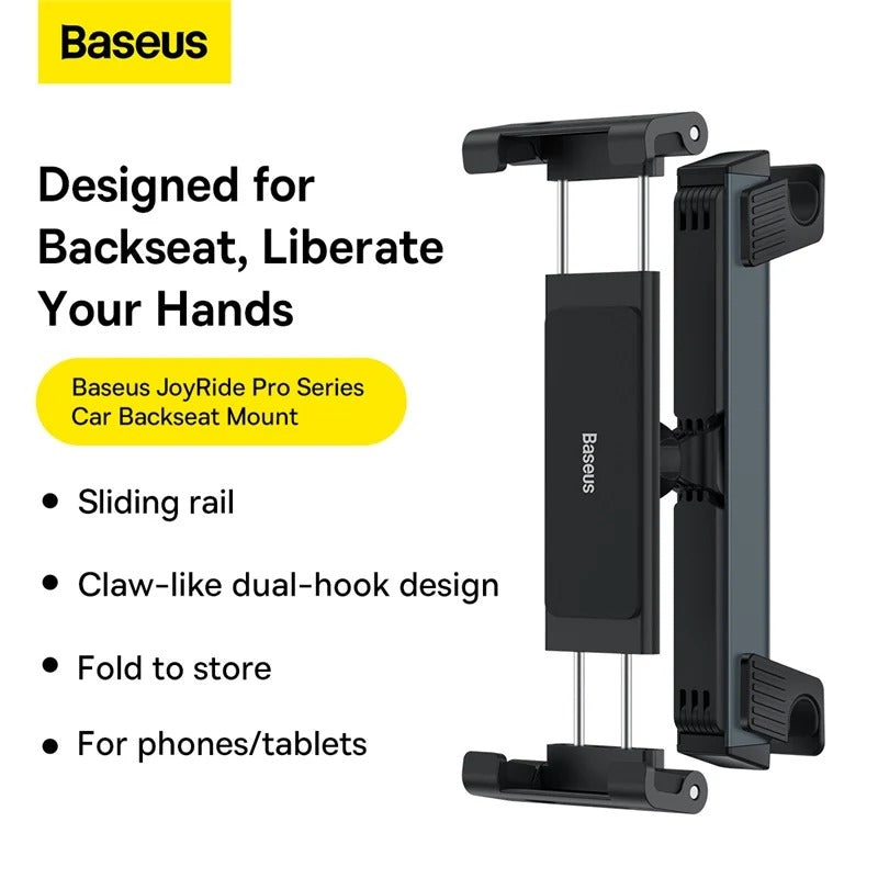 Baseus JoyRide Pro Araç Arka Koltuk Telefon ve Tablet Tutucu – 4.7-12.3 İnç, 360° Döner