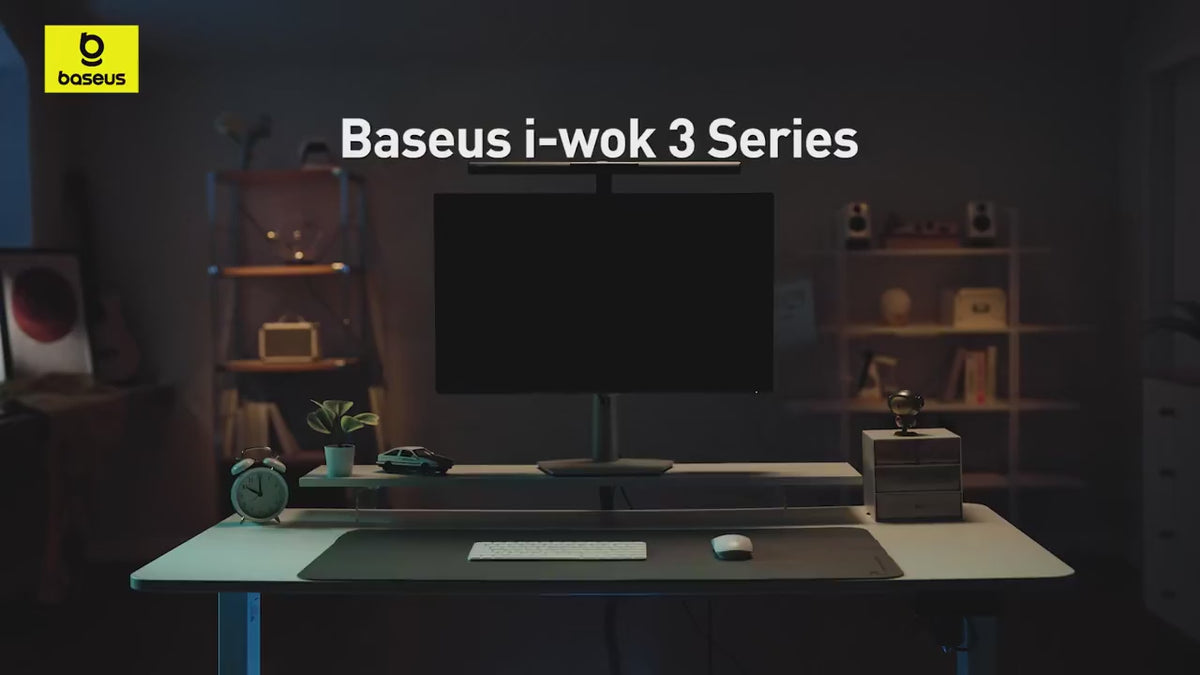 Baseus i-wok 3 Monitör Işığı – Manyetik ScreenBar, 2700K-6000K, Dokunmatik Kontrol