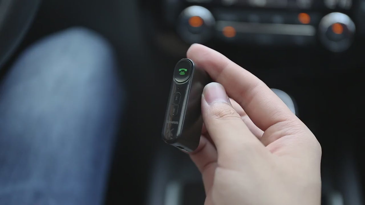 Baseus Bluetooth 5.0 Araç Kiti - 3.5 mm Aux Adaptörü BSBA-02