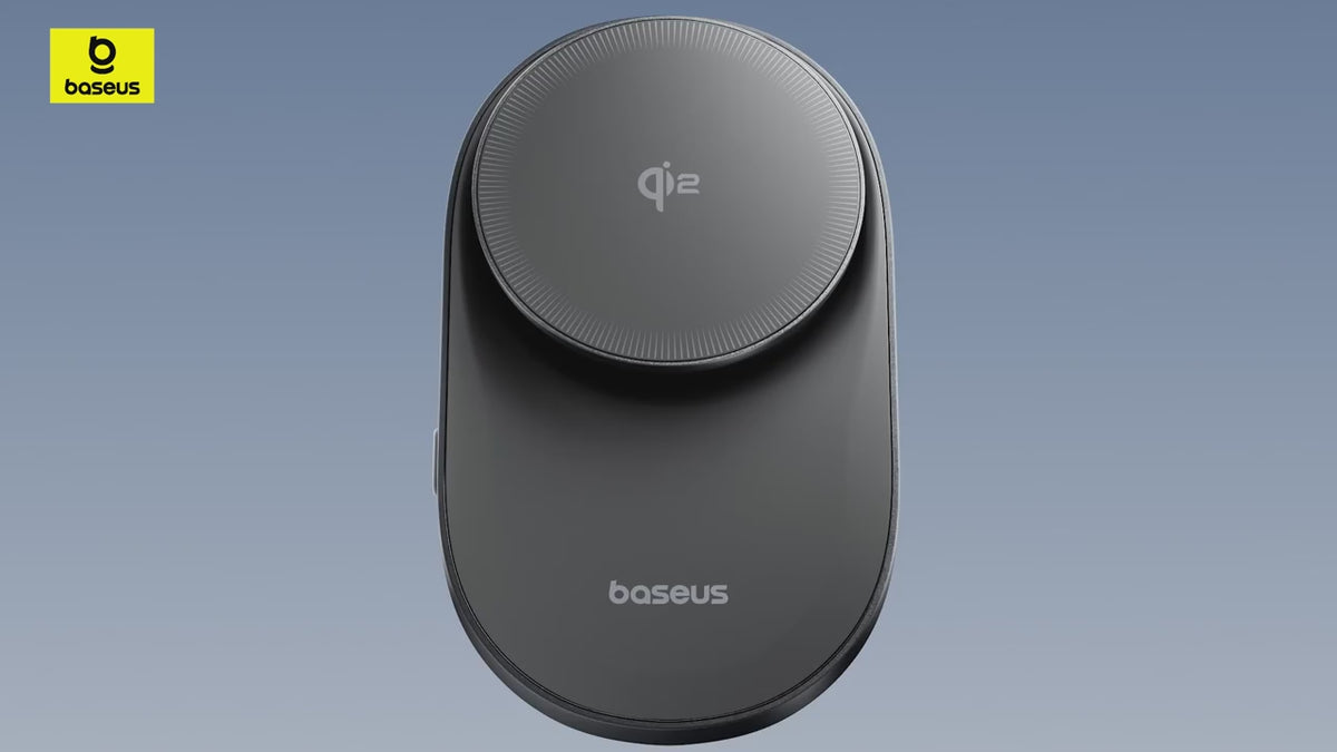 Videoyu yükle: Baseus PrimeTrip VC2 Pro Qi2.2 25W Aktif Soğutmalı Manyetik Kablosuz Şarjlı Araç Telefon Tutucu