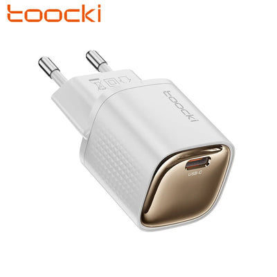 Toocki 20W GaN USB-C PD Hızlı Şarj Adaptörü Tek Type-C Portlu Kompakt Telefon Şarj Cihazı TCT20-22EU