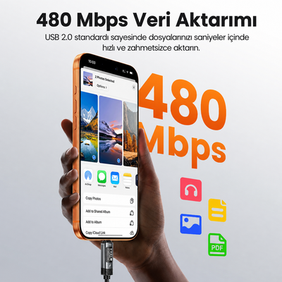 Toocki 240W PD 3.1 OLED Ekranlı Type-C to Type-C Hızlı Şarj Kablosu E-Marker Çipli