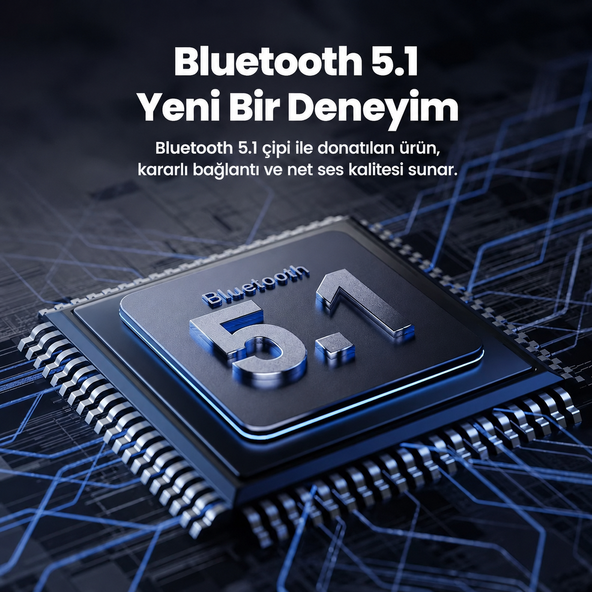 Toocki Bluetooth 5.1 AUX Araç Ses Adaptörü