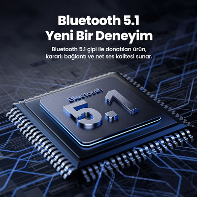 Toocki Bluetooth 5.1 AUX Araç Ses Adaptörü