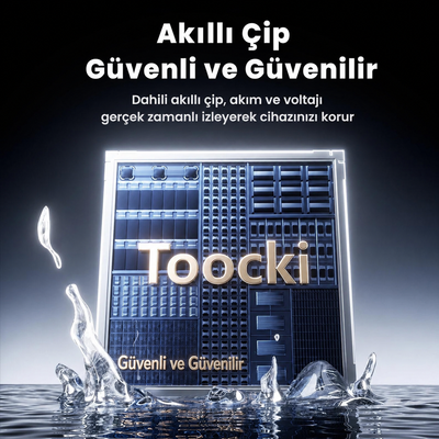 Toocki  Tangxin 100W Dijital Ekranlı USB-A to USB-C Silikon Hızlı Şarj ve Data Kablosu 2 Metre Siyah - TX113A2
