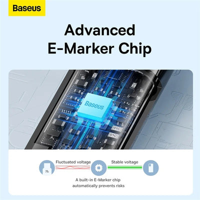 Baseus Tungsten Gold Type-C to Type-C 240W PD 3.1 Hızlı Şarj Kablosu