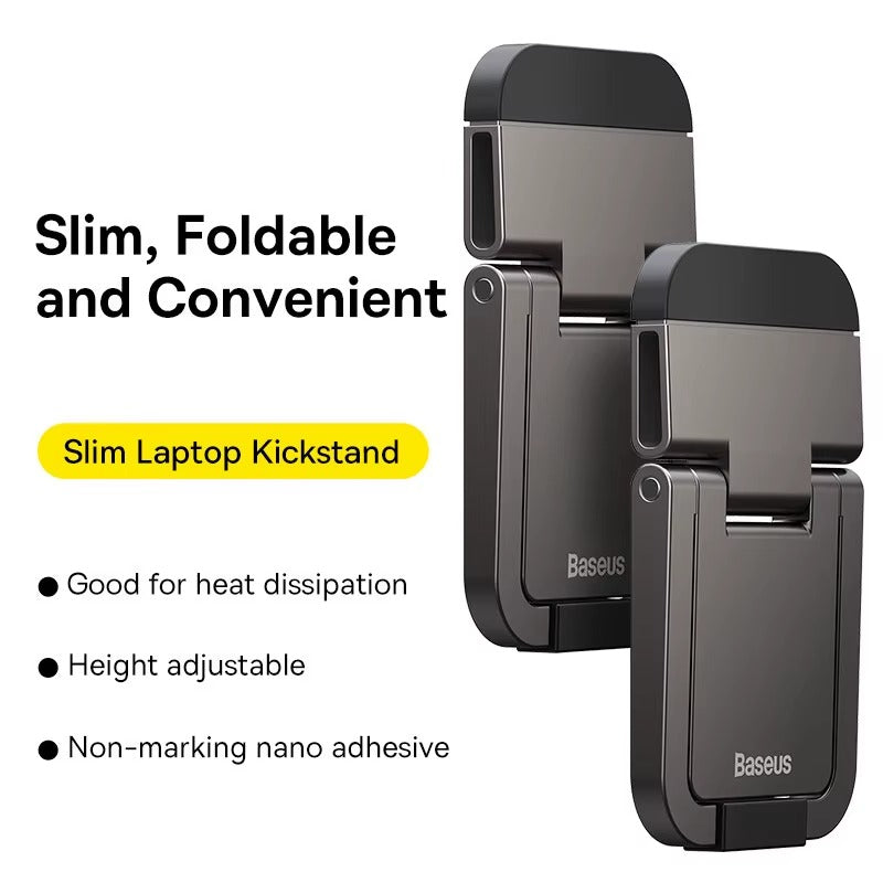 Baseus Ultra Mini Laptop Standı – 5mm, Katlanabilir, Yapışkanlı, 2 Adet